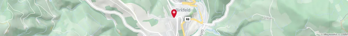 Map representation of the location for St. Petrus Apotheke Birkfeld in 8190 Birkfeld